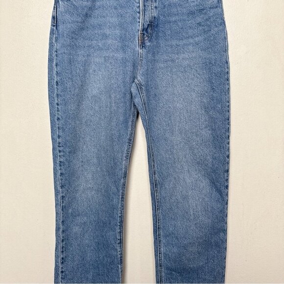 H&M Womens 6 Straight High Rise Jeans Medium Wash - Picture 5 of 13